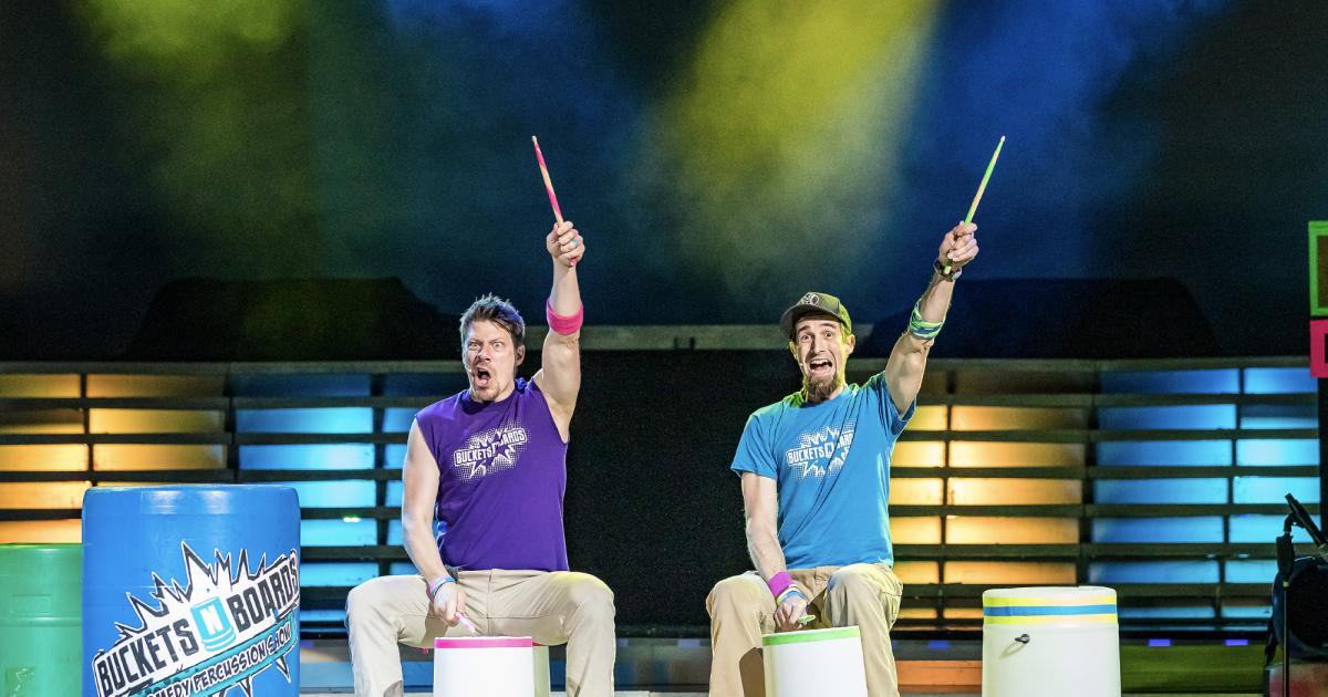 Buckets N Boards Comedy Percussion Show Explore Branson